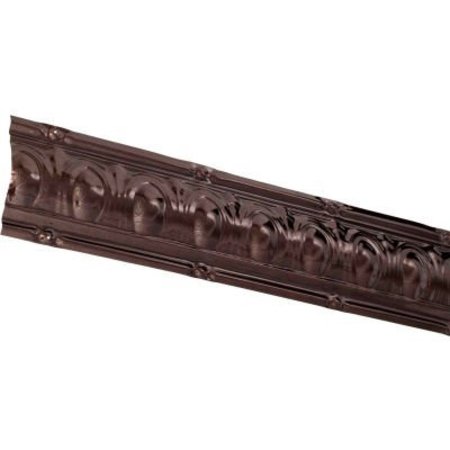 ACOUSTIC CEILING PRODUCTS Great Lakes Tin 48" Huron Tin Crown Molding in Bronze Burst - 195-06 195-06